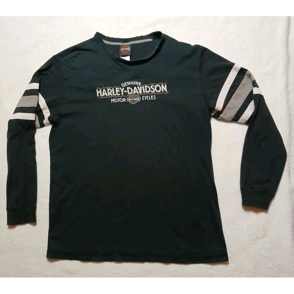Vintage Harley Davidson Westminster California Long Sleeve Shirt XL Y2K Black